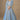 Embroidered Chinon Silk Blue Floor Touch Readymade Gown With Dupatta Set