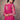 Sushrii Mishraa Chinnon Fabric Charismatic Readymade Gown With Dupatta In Rani Color