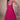 Sushrii Mishraa Chinnon Fabric Charismatic Readymade Gown With Dupatta In Rani Color