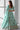 Traditional Sea Green Color Organza Fabric Lehenga For Sangeet