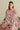 Pink Digital Printed Cotton Straight Cut Dress