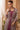 Embroidered Chinon Silk Wine Floor Touch Gown With Long Jacket