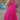 Georgette Fabric Bandhani Printed Luminous Readymade Long Gown In Pink Color