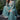 Embroidered Cyan Synthetic Readymade Palazzo Salwar Suit