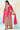 Chinon Fabric Pink Color Function Wear Elegant Palazzo Suit