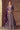 Embroidered Chinon Purple Party Wear Designer Readymade Floor Touch Gown With Dupatta
