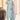 Embroidered Cyan Cotton Designer Readymade Straight Cut Dress