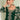Dark Green Chinon Palazzo Suit