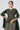 Function look Chinon Fabric Readymade Embroidered Palazzo Suit in Dark Green Color