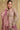 Embroidered Georgette Readymade Long Top With Skirt In Pink Color