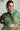 Eugeniya Belousova Chinon Fabric Digital Printed Readymade Gown With Dupatta In Green Color