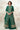 Embroidered Georgette Green Long Top With Skirt