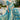 Shimmering Cyan Traditionals Wedding Function Saree With Readymade Blouse