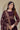 Women's Georgette Wine Embroidered Work Anarkali Gown With Dupatta