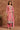 Peach Color Embroidered Designer Dress In Jacquard Silk Fabric