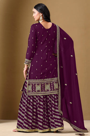Charming Art Silk Fabric Festive Wear Palazzo Salwar Suit
