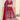 Embroidered Georgette Lehenga Choli In Rani Color