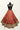 Embellished Peach Color Printed Silk Lehenga