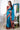 Cyan Color Exclusive Bandhani Printed Art Silk Fabric Sarees