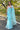 Cyan Embroidery Work Organza Saree With Blouse