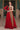 Georgette Fabric Magnificent Readymade Red Color Gown With Fancy Work
