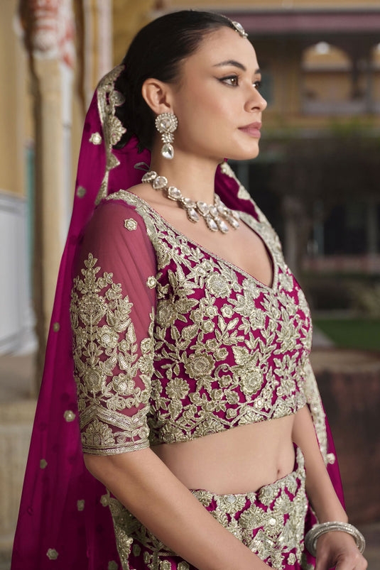 Allure Pink Sangeet Wear Lehenga Choli