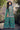 Attractive Cyan Chinon Embroidered Readymade Palazzo Suit