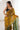 Mustard Glorious Two Tone Satin Sequince Work Saree