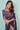 Crepe Silk Fabric Embroidered Lace Border Work Dark Purple Color Sangeet Wear Trendy Saree