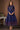 Printed Viscose Designer Festive Kurti in Navy Blue Color
