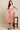 Bold Printed Rayon Readymade Kurti In Peach Color