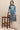 Blue Color Splash Art Silk Straight Readymade Kurti