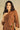 Exclusive Brown Cotton Fabric Printed V Neck Mandarin Collar Full Sleeves Readymade Co Ord Set