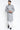 Grey Color Cotton Fabric Festive Wear Readymade Kurta Pyjama For Men
