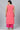 Crepe Fabric Pink Color Casual Wear Plus Size Kurti With Bottom