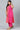 Crepe Fabric Pink Color Casual Wear Plus Size Kurti With Bottom