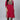 Daily Wear Crepe Fabric Plus Size Red Color Kurti With Bottom