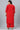 Daily Wear Red Color Plus Size Kurti With Bottom In Rayon Fabric
