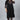 Black Color Casual Readymade Plus Size Kurti With Bottom