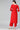 Regular Wear Red Color Readymade Top Bottom Set In Rayon Fabric