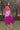 Festive Wear Hand Dyed Rayon Fabric Kaftan Dress In Multi Color