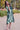 Festive Wear Hand Dyed Rayon Fabric Sea Green Color Kaftan Dress