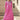 Printed Work Pink Color Rayon Fabric Kurti In Casual Wear