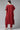 Flamboyant Rayon Fabric Kaftan With Bottom In Red Color