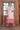 Radiant White And Pink Chinon Readymade Kurti