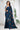 Attractive Embroidered Navy Blue Function Wear Saree