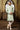 Sober Brocade Fabric Indo Western In Sea Green Color