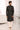 Adorning Black Color Brocade Fabric Indo Western For Men