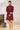 Pretty Jacquard Fabric Sangeet Wear Readymade Men Kurta Pyjama In Red Color