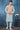 Embroidery Work Cyan Color Sangeet Wear Pretty Readymade Kurta Pyjama For Men With Jacket